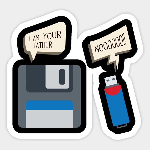 'I Am Your Father' Funny Computer Geek Sticker by ourwackyhome